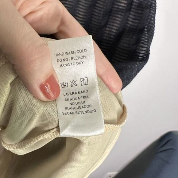 Doe & Rae Navy Shirt Dress  L - Picture 10 of 13